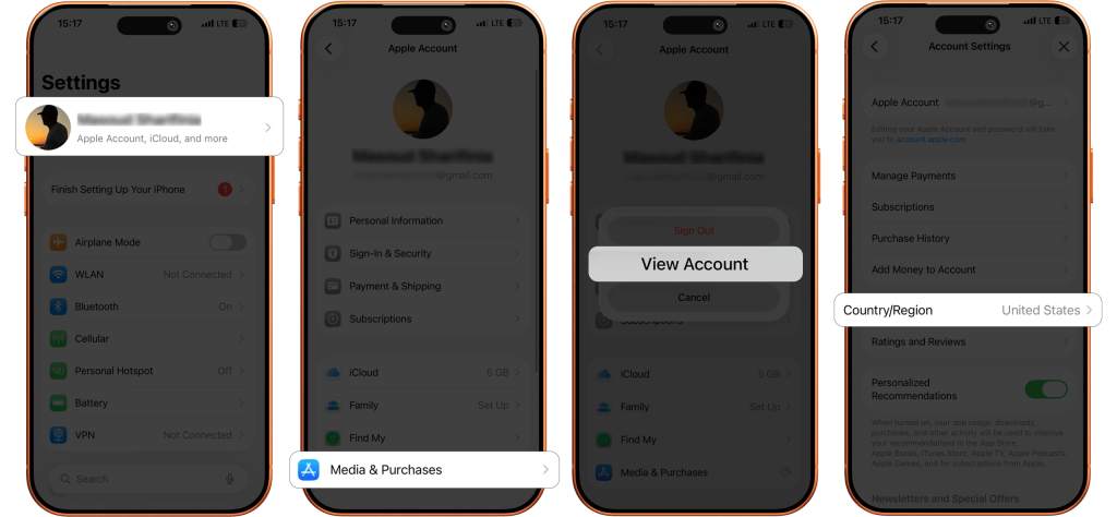 بررسی ریجن اپل آیدی در آیفون